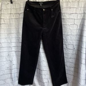 Eileen Fisher Organic Cotton Stretch Velveteen Pant Size 12